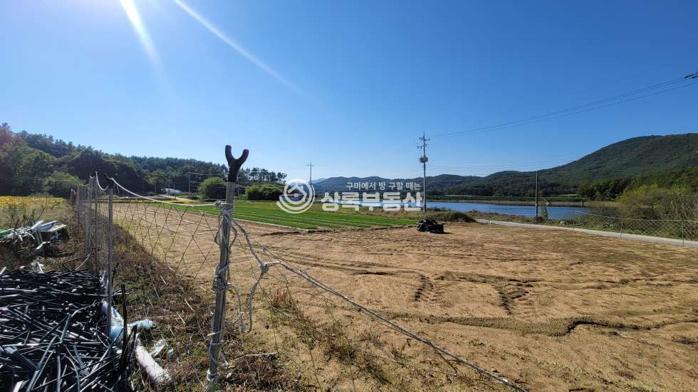 경북 구미시 도개면 신곡리 저수지 전망 잘 나오는 문수사 가는길 토지 매매 매물번호 10436 사진 2