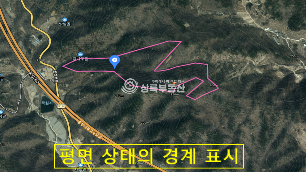 경북 구미시 옥성면 대원리 넓은 국유림을 접한 옥성면 대원리 임야 매매 매물번호 10418 사진 6