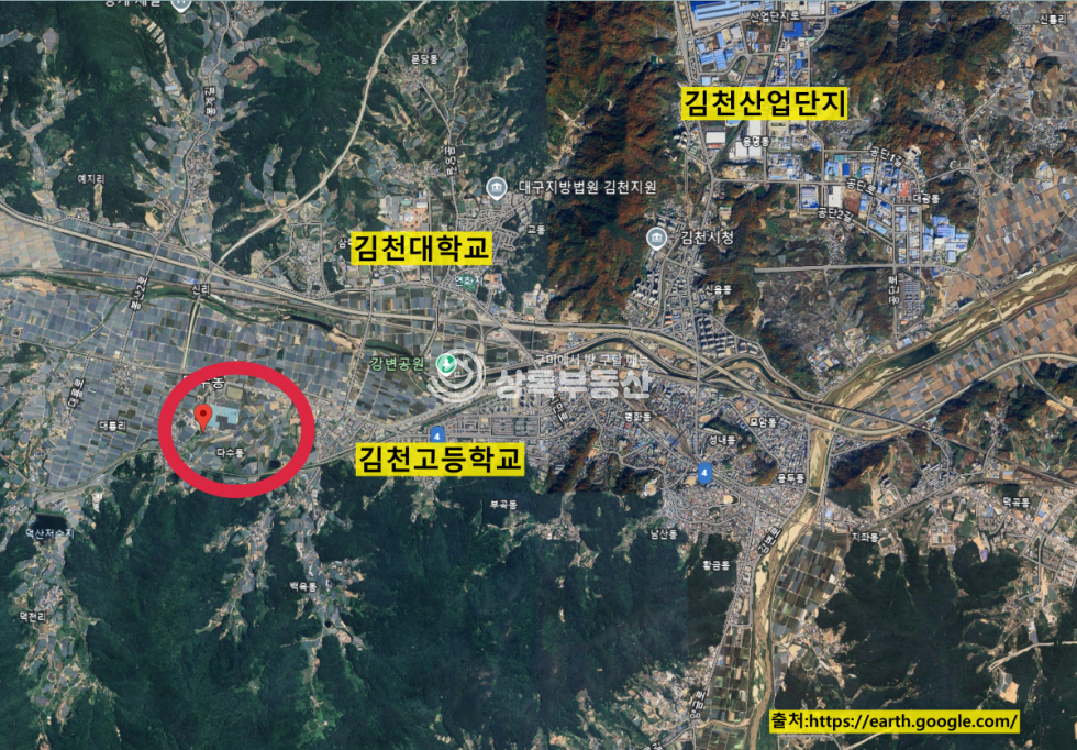 경북 김천시 다수동 KT&G 옆 투자하기 좋은 토지 매매 매물번호 10526 사진 5