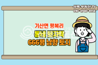 경북 칠곡군 기산면 평복리 기산면평복리 전망잘나오는 토지 매매 매물번호 10374 사진 1